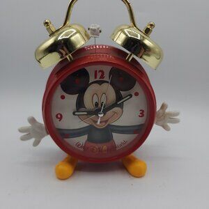 Disney MICKEY MOUSE two bell alarm clock Works